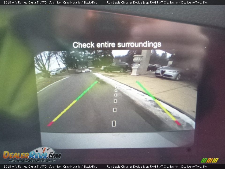 2018 Alfa Romeo Giulia Ti AWD Stromboli Gray Metallic / Black/Red Photo #24