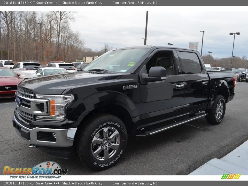 2018 Ford F150 XLT SuperCrew 4x4 Shadow Black / Earth Gray Photo #3