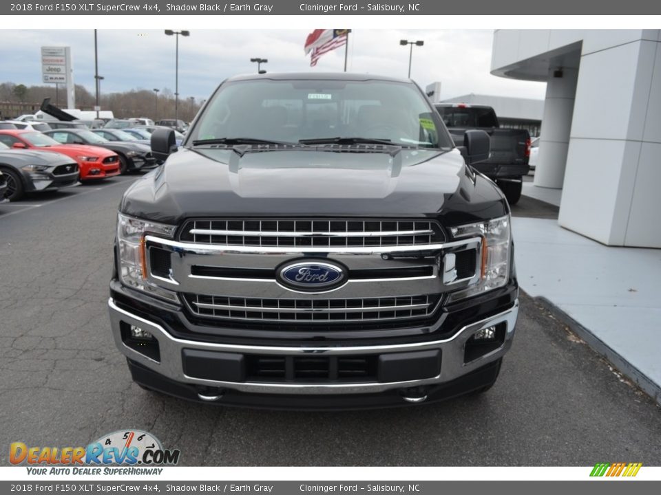 2018 Ford F150 XLT SuperCrew 4x4 Shadow Black / Earth Gray Photo #4