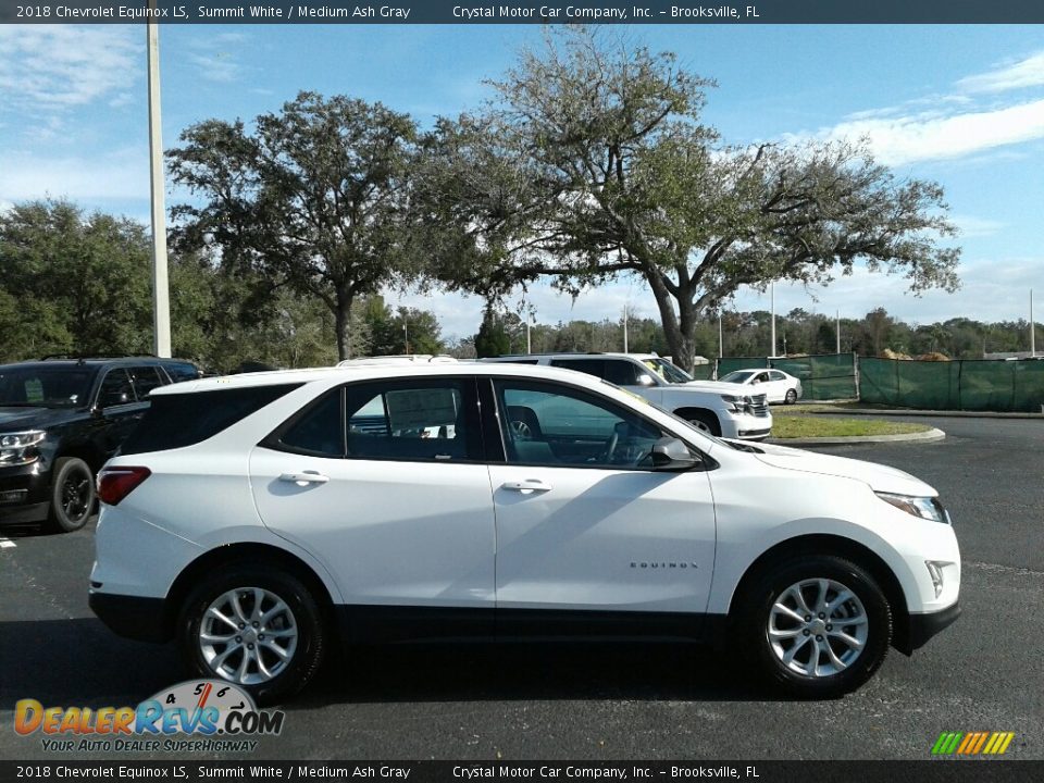 2018 Chevrolet Equinox LS Summit White / Medium Ash Gray Photo #6