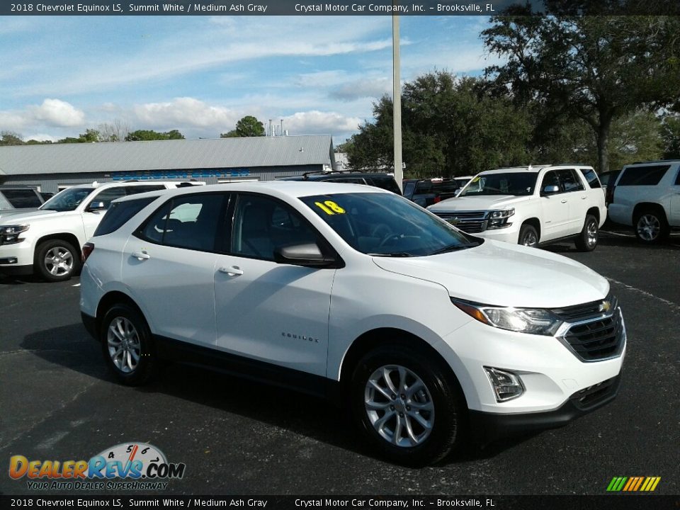 2018 Chevrolet Equinox LS Summit White / Medium Ash Gray Photo #7