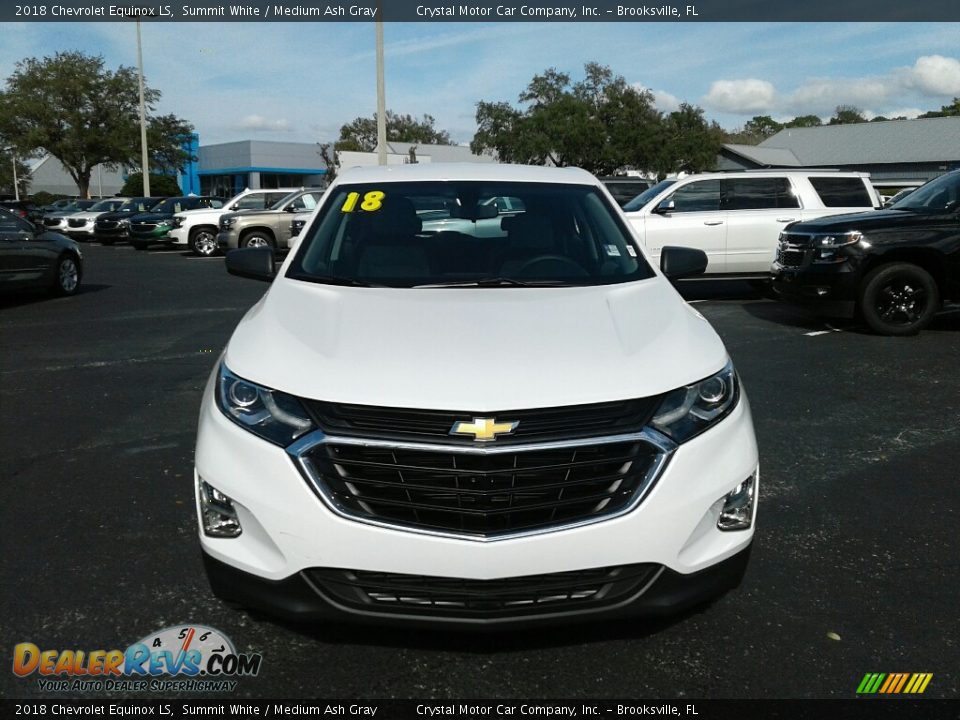 2018 Chevrolet Equinox LS Summit White / Medium Ash Gray Photo #8