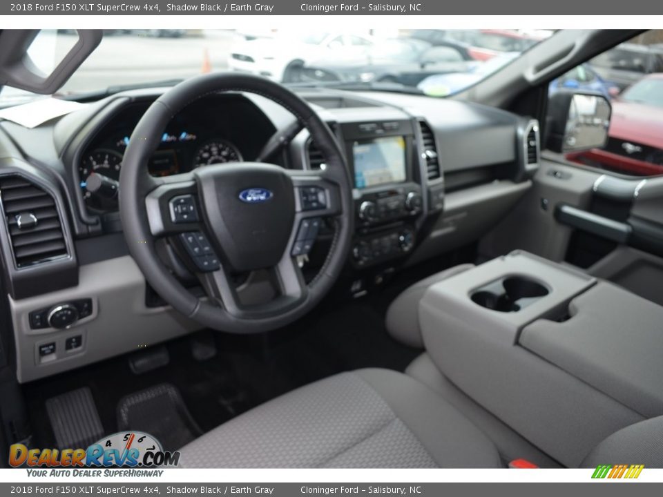 2018 Ford F150 XLT SuperCrew 4x4 Shadow Black / Earth Gray Photo #9