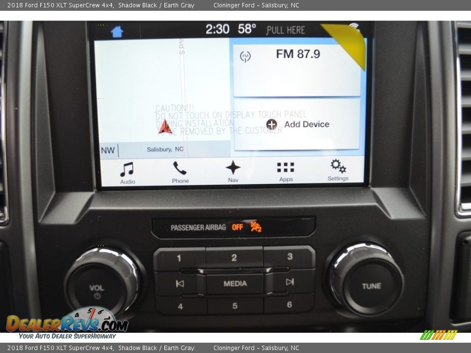 2018 Ford F150 XLT SuperCrew 4x4 Shadow Black / Earth Gray Photo #11