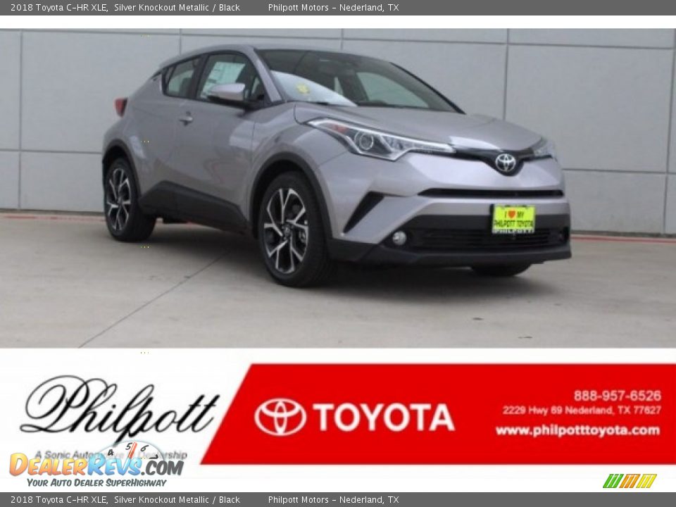 2018 Toyota C-HR XLE Silver Knockout Metallic / Black Photo #1