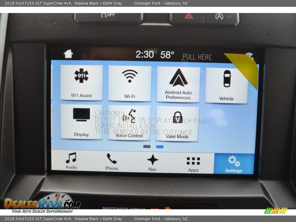 2018 Ford F150 XLT SuperCrew 4x4 Shadow Black / Earth Gray Photo #13