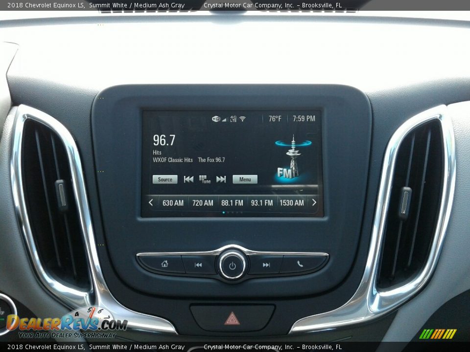 2018 Chevrolet Equinox LS Summit White / Medium Ash Gray Photo #15