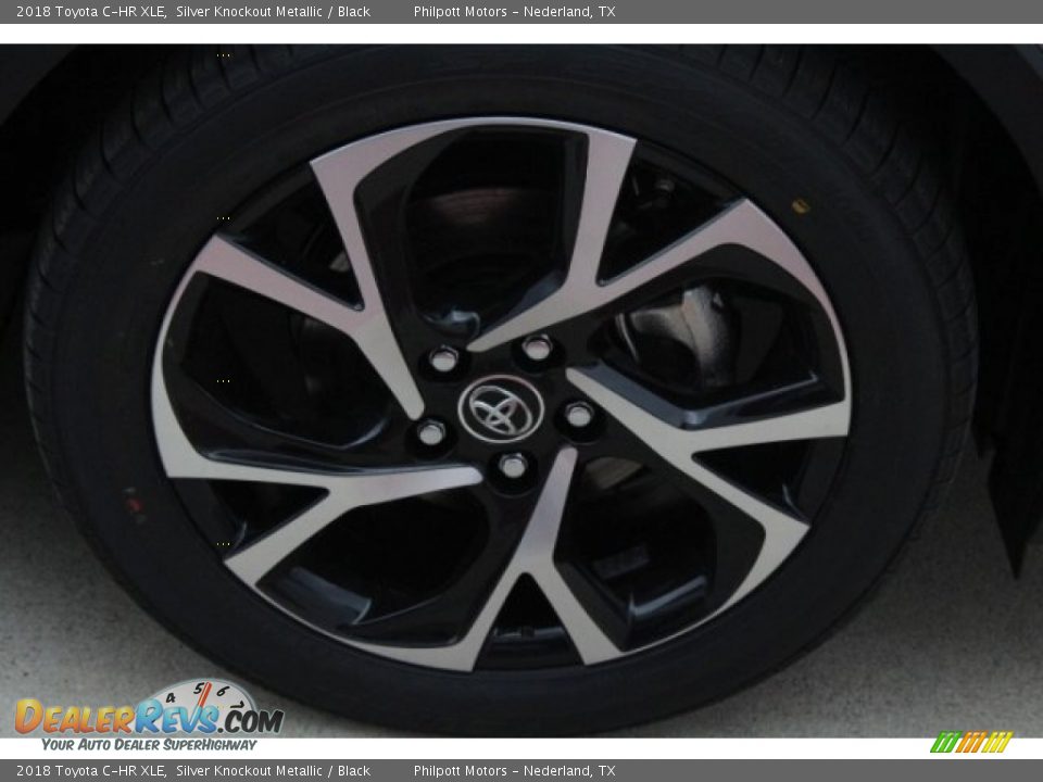 2018 Toyota C-HR XLE Silver Knockout Metallic / Black Photo #10
