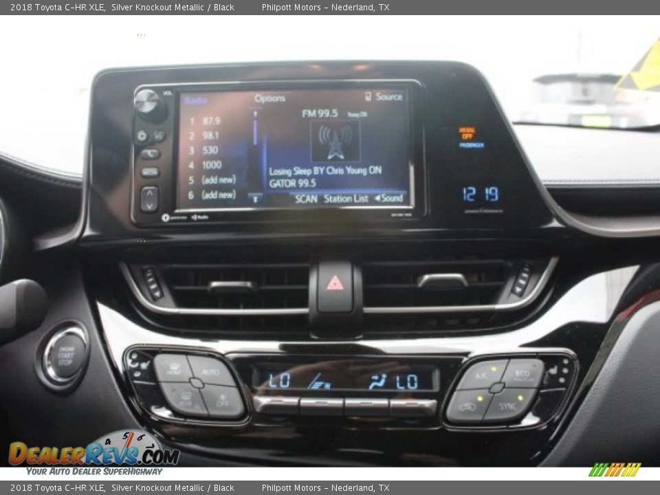 2018 Toyota C-HR XLE Silver Knockout Metallic / Black Photo #16