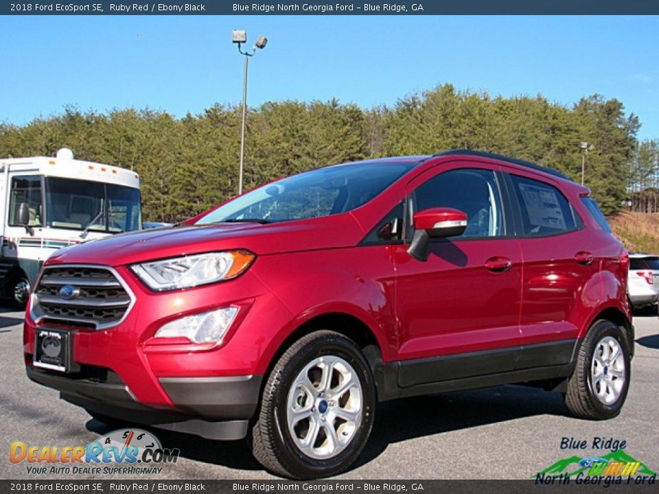 2018 Ford EcoSport SE Ruby Red / Ebony Black Photo #1