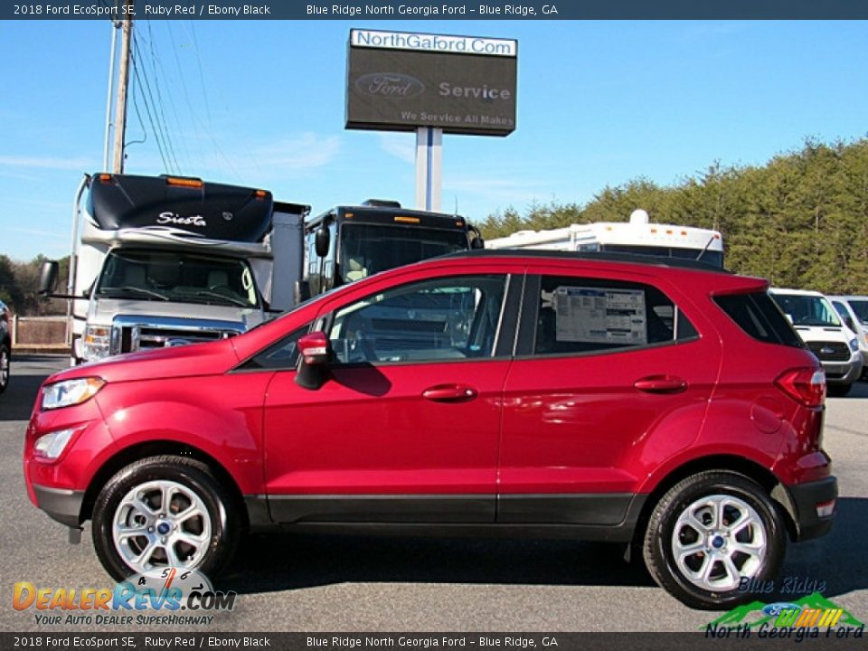2018 Ford EcoSport SE Ruby Red / Ebony Black Photo #2