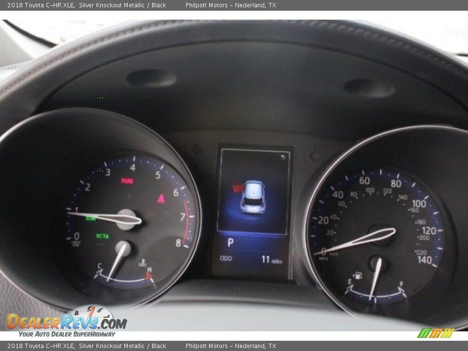 2018 Toyota C-HR XLE Silver Knockout Metallic / Black Photo #21