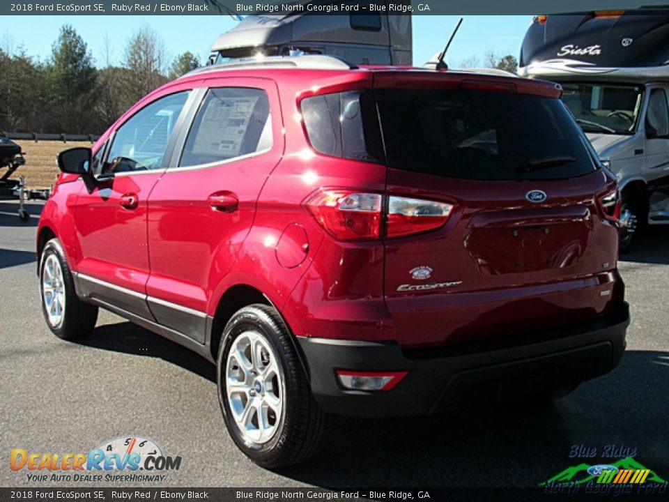 2018 Ford EcoSport SE Ruby Red / Ebony Black Photo #3