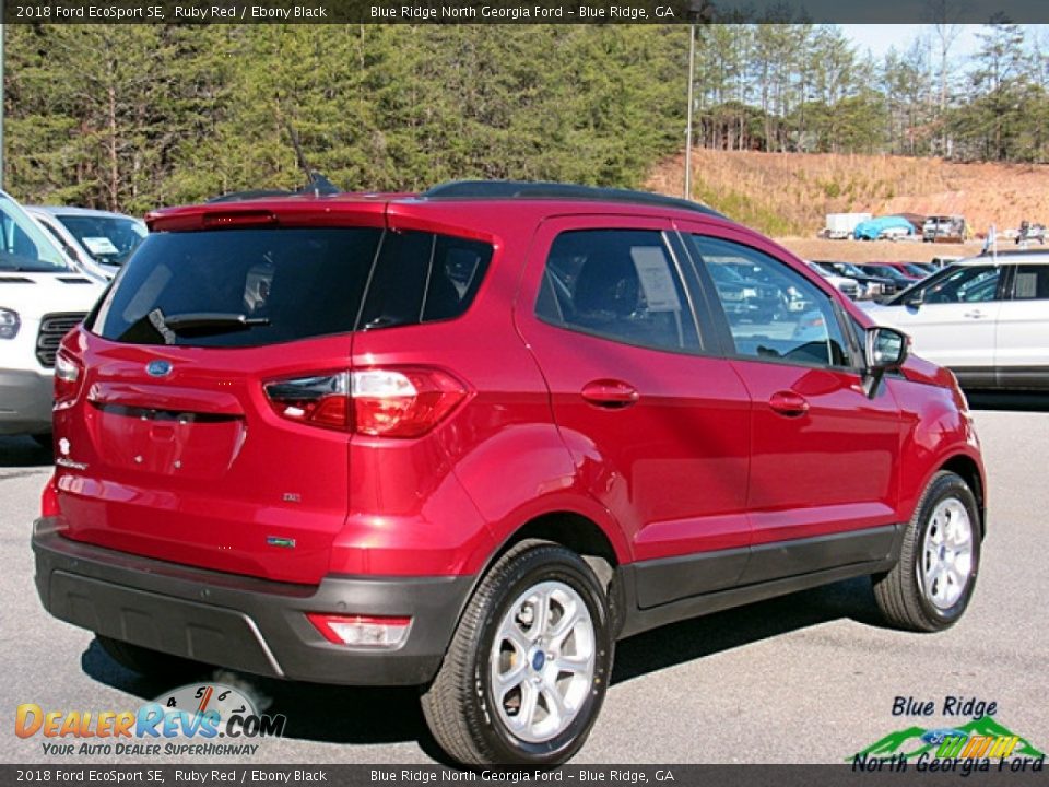 2018 Ford EcoSport SE Ruby Red / Ebony Black Photo #5