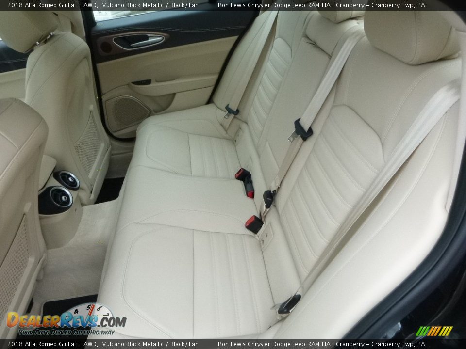 Rear Seat of 2018 Alfa Romeo Giulia Ti AWD Photo #16