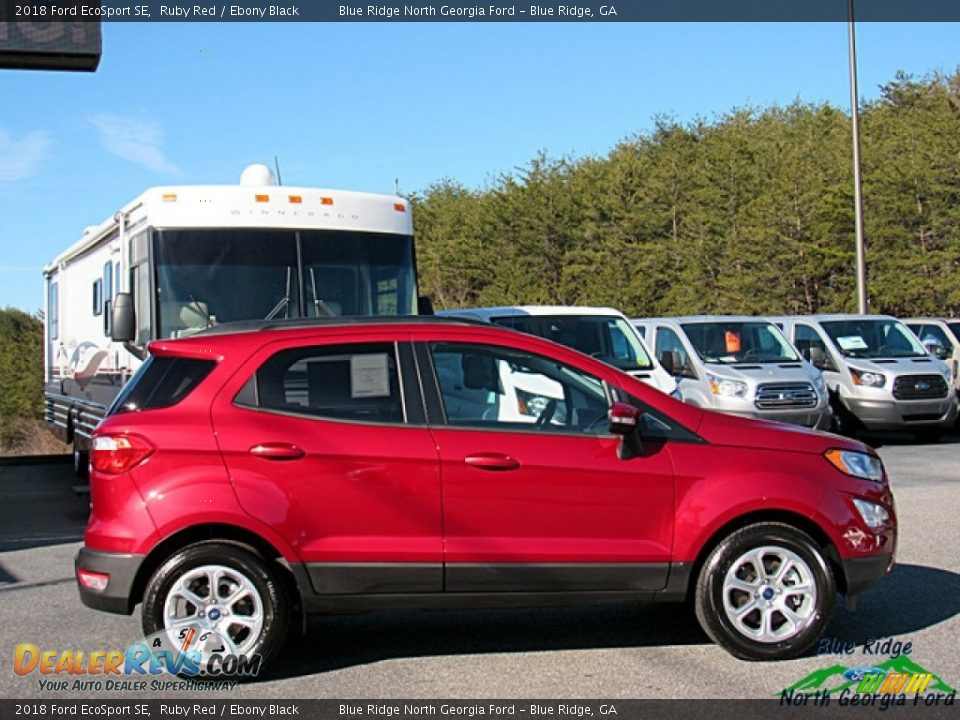 2018 Ford EcoSport SE Ruby Red / Ebony Black Photo #6