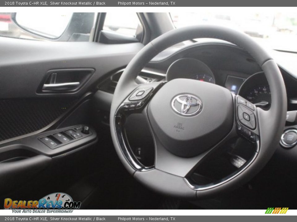 2018 Toyota C-HR XLE Silver Knockout Metallic / Black Photo #26