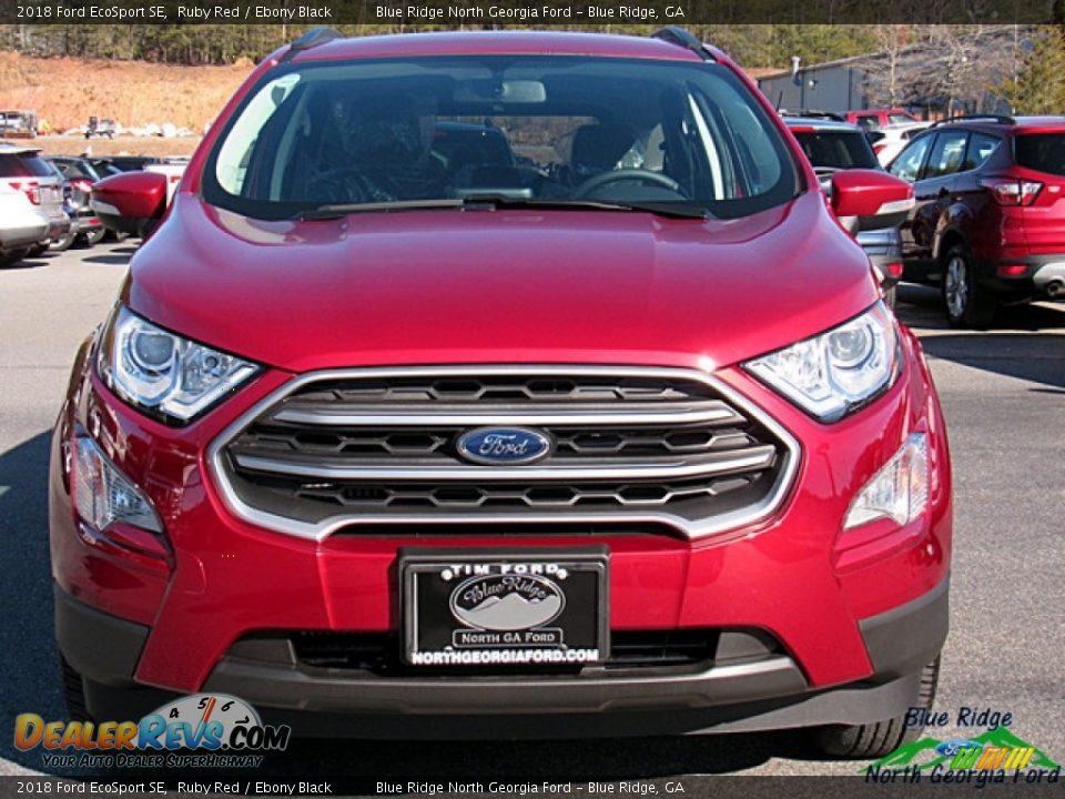 2018 Ford EcoSport SE Ruby Red / Ebony Black Photo #8