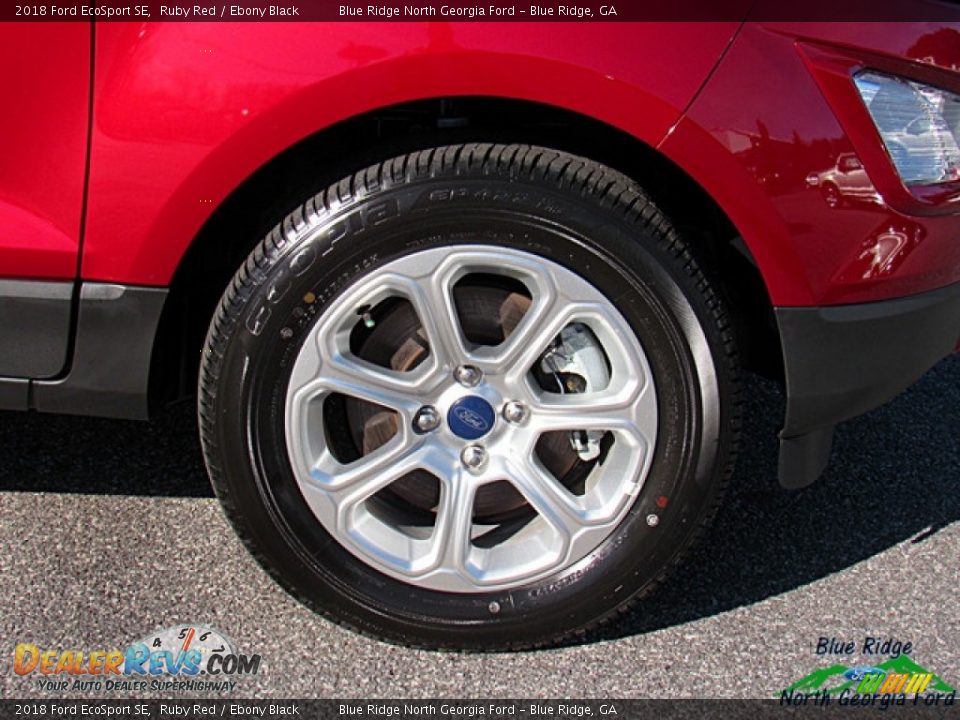 2018 Ford EcoSport SE Ruby Red / Ebony Black Photo #9