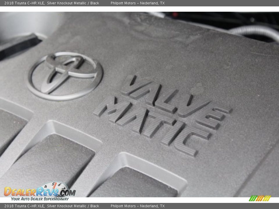 2018 Toyota C-HR XLE Silver Knockout Metallic / Black Photo #34