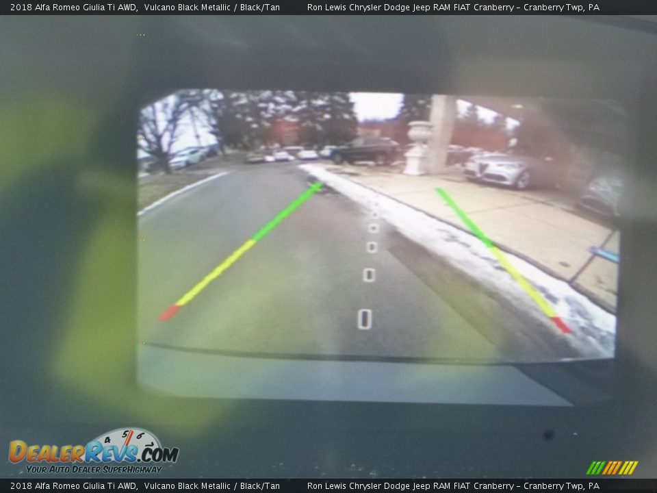 2018 Alfa Romeo Giulia Ti AWD Vulcano Black Metallic / Black/Tan Photo #24