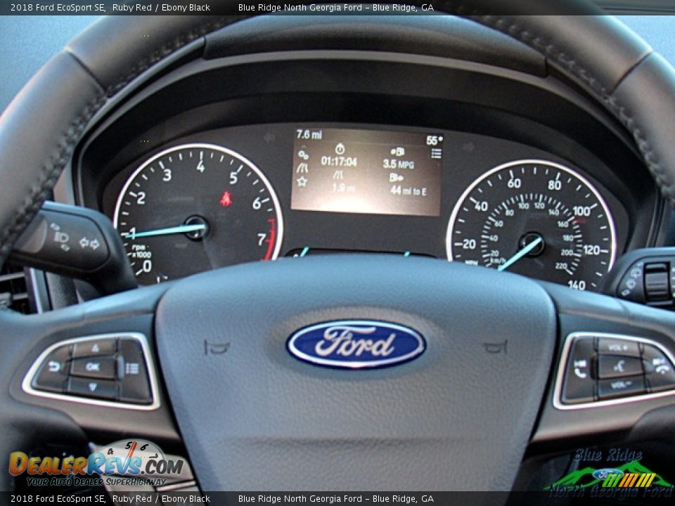 2018 Ford EcoSport SE Ruby Red / Ebony Black Photo #15