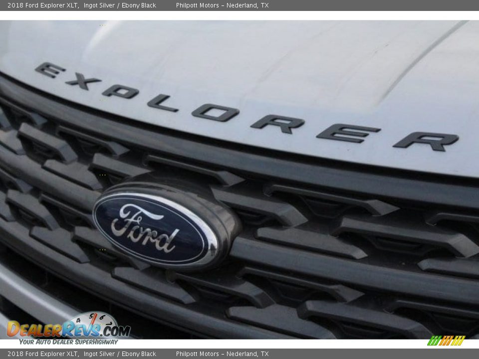 2018 Ford Explorer XLT Ingot Silver / Ebony Black Photo #4