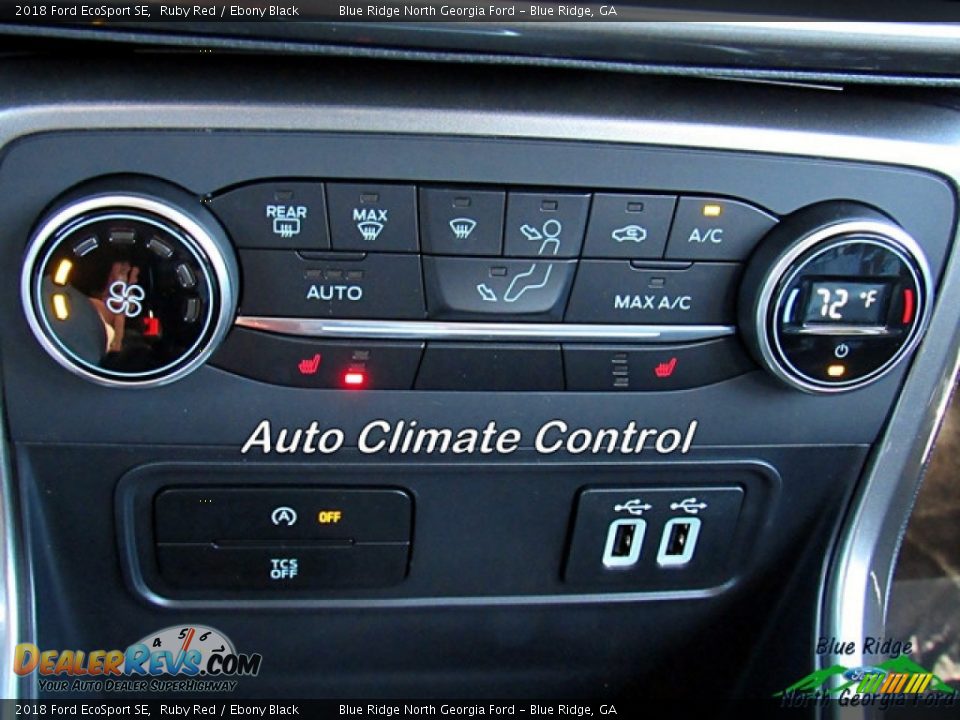 2018 Ford EcoSport SE Ruby Red / Ebony Black Photo #20