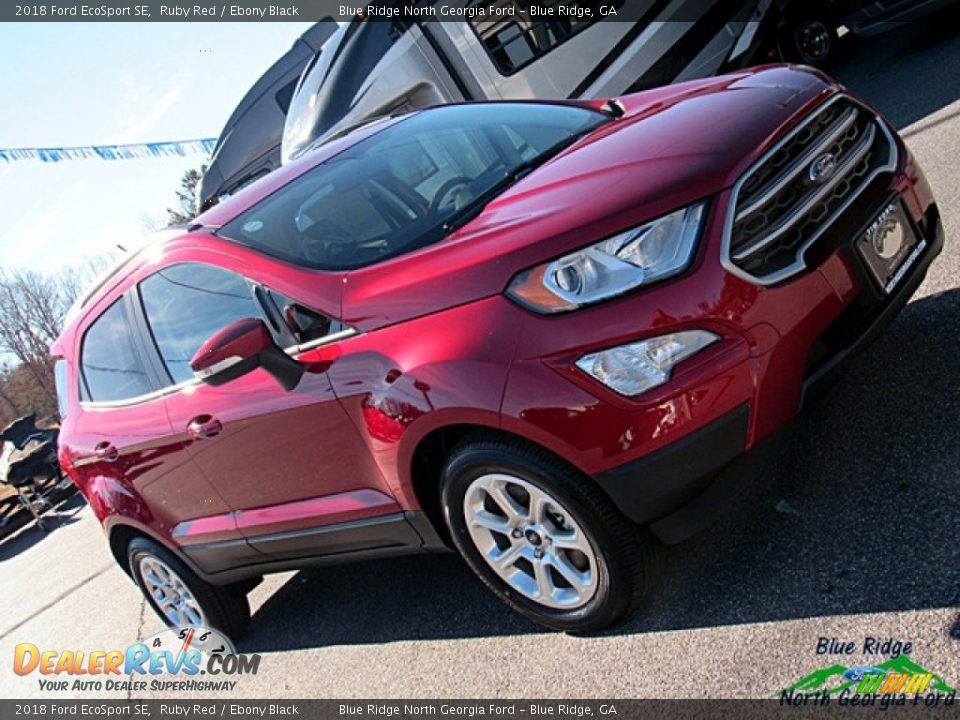 2018 Ford EcoSport SE Ruby Red / Ebony Black Photo #32