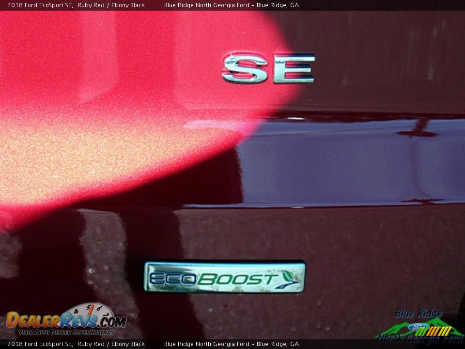 2018 Ford EcoSport SE Ruby Red / Ebony Black Photo #36