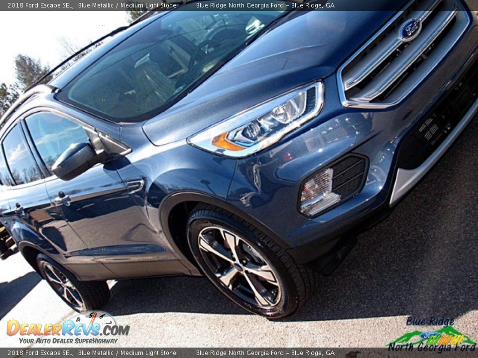 2018 Ford Escape SEL Blue Metallic / Medium Light Stone Photo #31