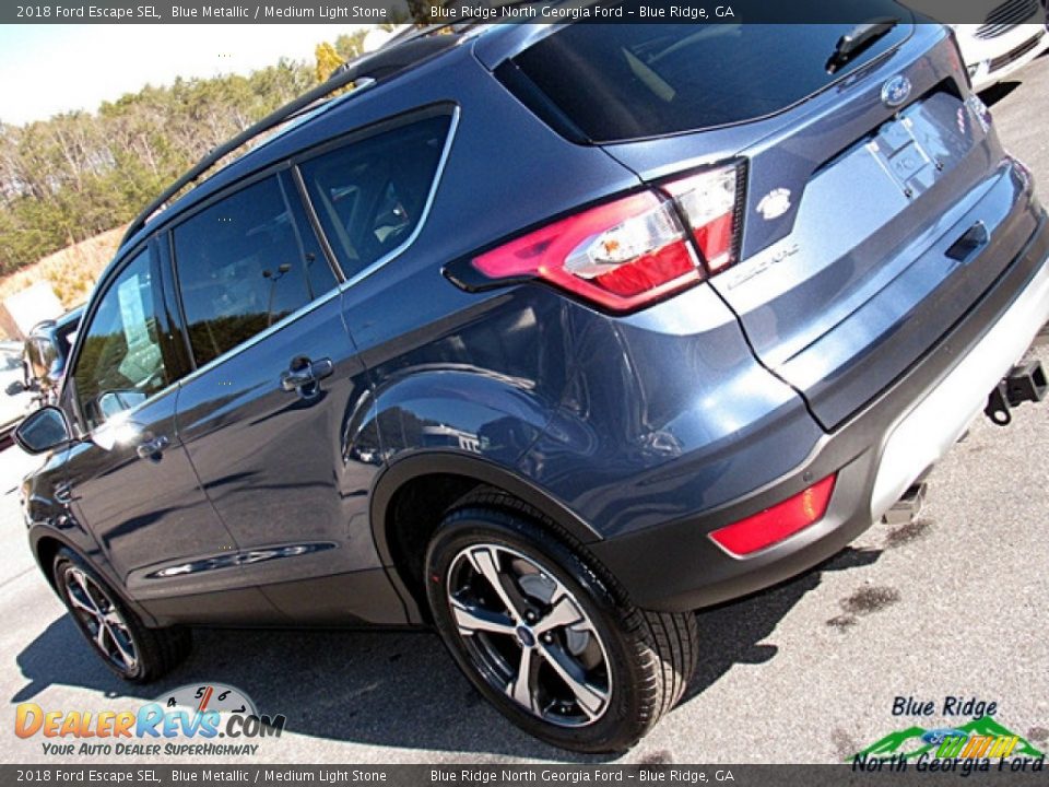 2018 Ford Escape SEL Blue Metallic / Medium Light Stone Photo #33