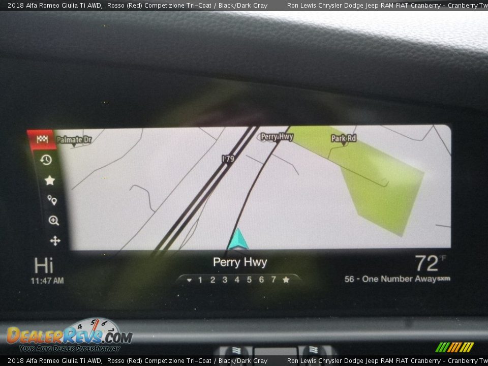 2018 Alfa Romeo Giulia Ti AWD Rosso (Red) Competizione Tri-Coat / Black/Dark Gray Photo #24