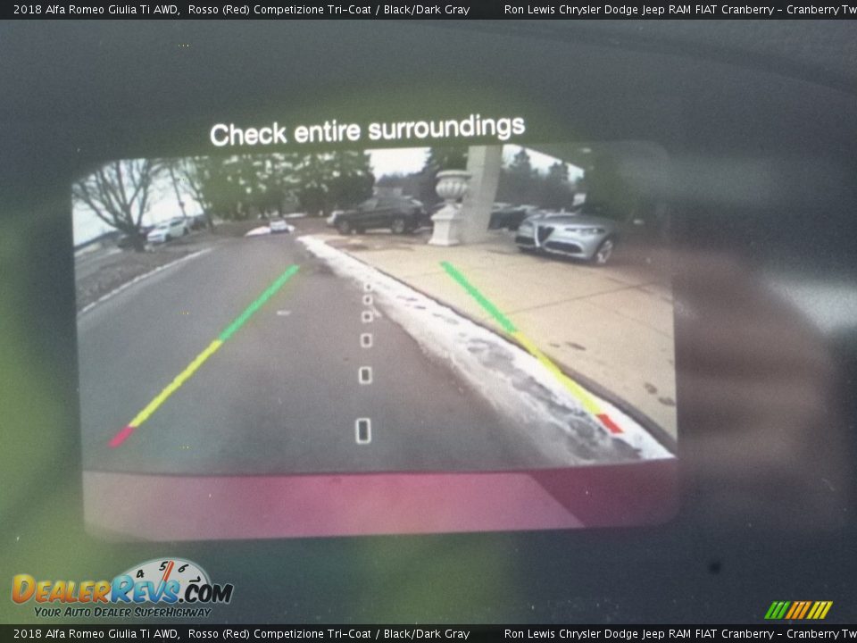 2018 Alfa Romeo Giulia Ti AWD Rosso (Red) Competizione Tri-Coat / Black/Dark Gray Photo #25