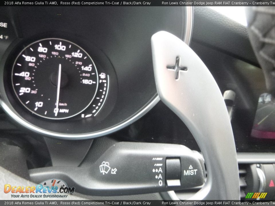 2018 Alfa Romeo Giulia Ti AWD Rosso (Red) Competizione Tri-Coat / Black/Dark Gray Photo #28