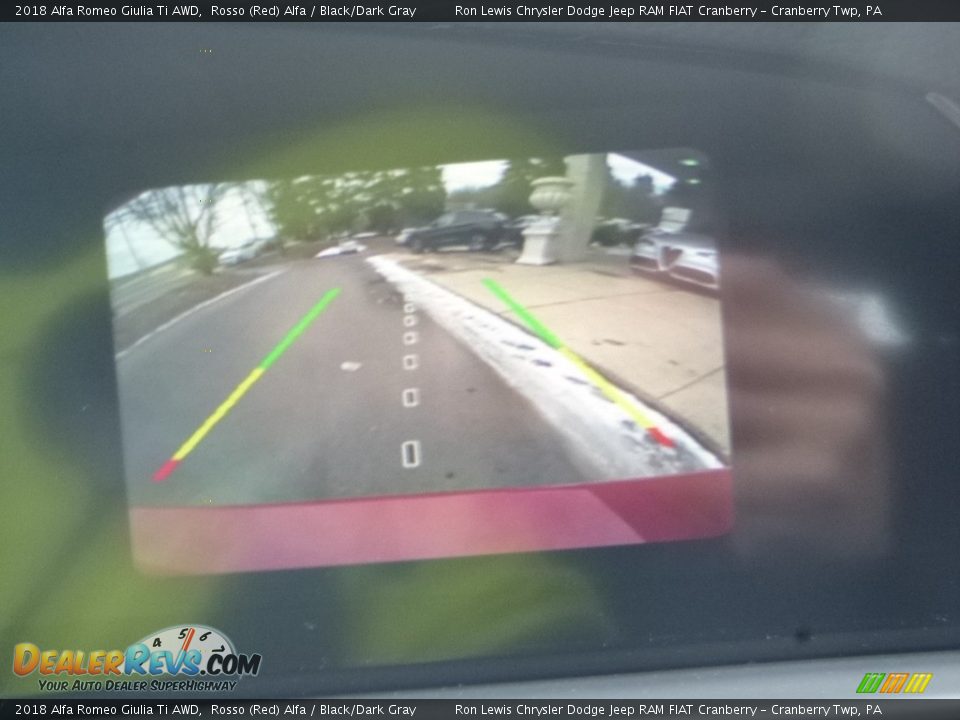 2018 Alfa Romeo Giulia Ti AWD Rosso (Red) Alfa / Black/Dark Gray Photo #24