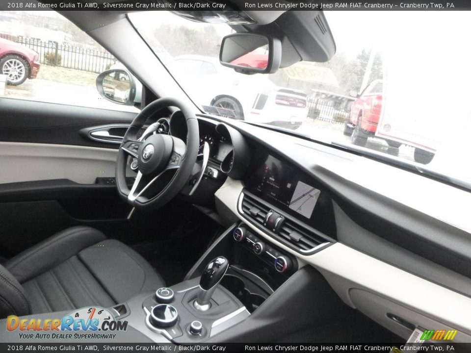 2018 Alfa Romeo Giulia Ti AWD Silverstone Gray Metallic / Black/Dark Gray Photo #15