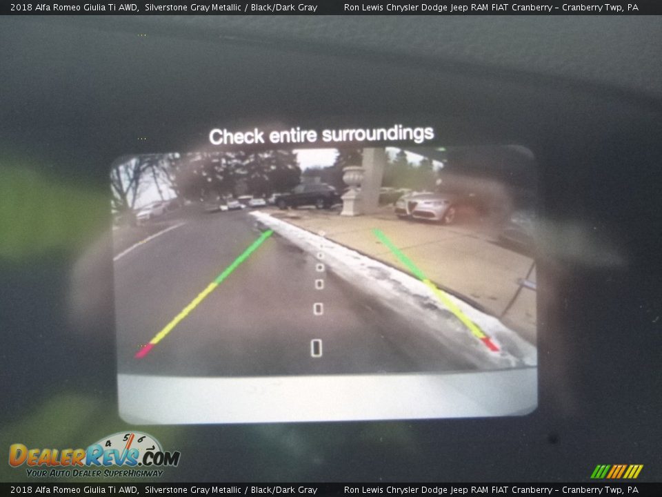 2018 Alfa Romeo Giulia Ti AWD Silverstone Gray Metallic / Black/Dark Gray Photo #25