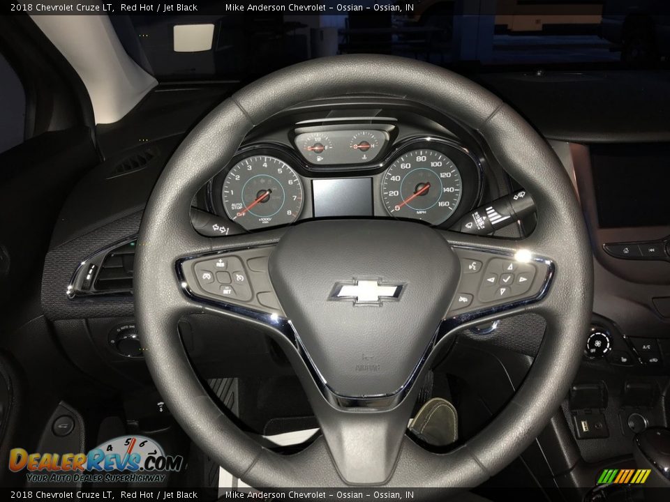 2018 Chevrolet Cruze LT Red Hot / Jet Black Photo #18