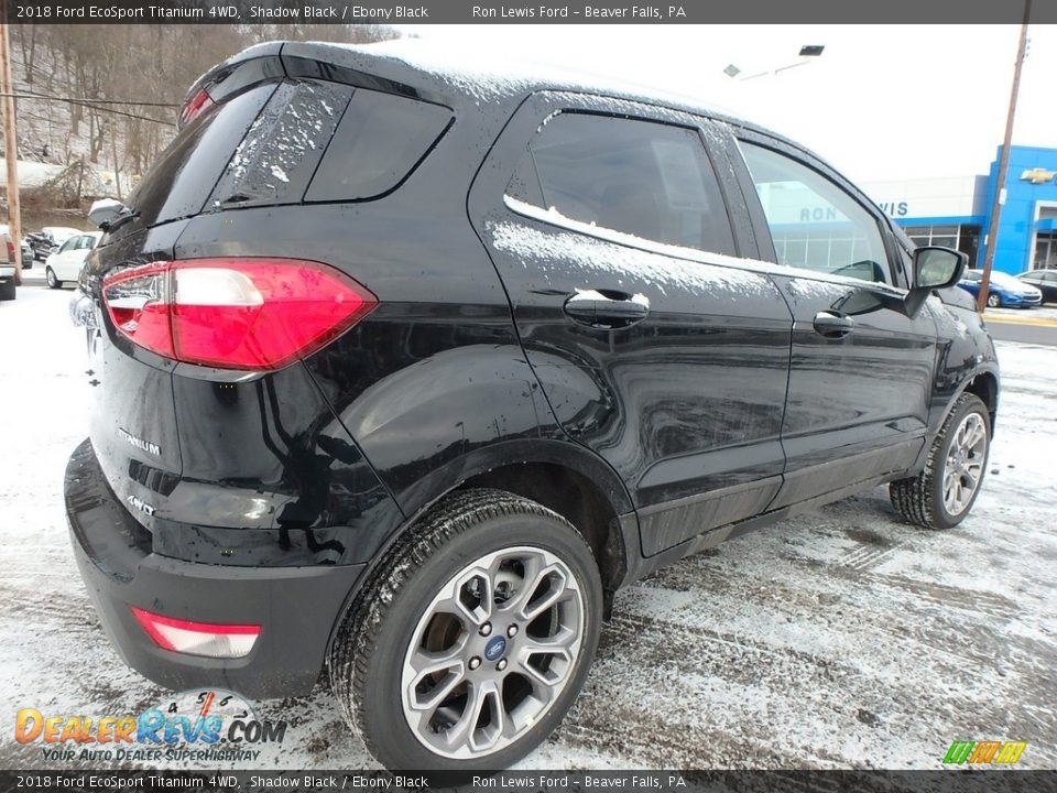 2018 Ford EcoSport Titanium 4WD Shadow Black / Ebony Black Photo #3