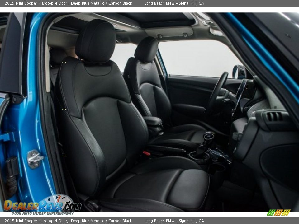 2015 Mini Cooper Hardtop 4 Door Deep Blue Metallic / Carbon Black Photo #7