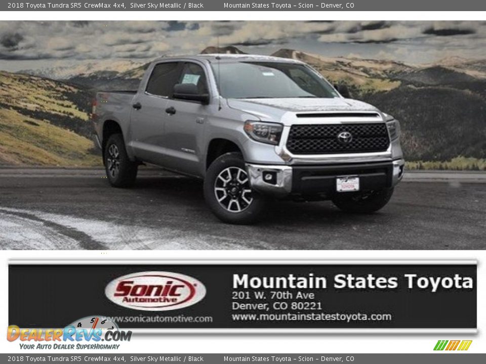 2018 Toyota Tundra SR5 CrewMax 4x4 Silver Sky Metallic / Black Photo #1