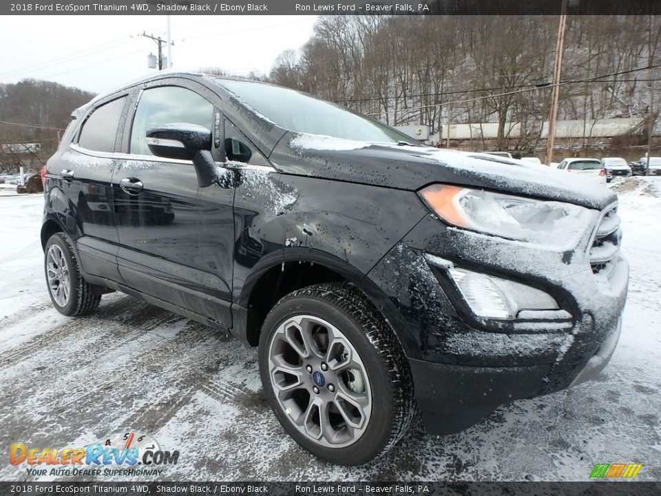 2018 Ford EcoSport Titanium 4WD Shadow Black / Ebony Black Photo #10