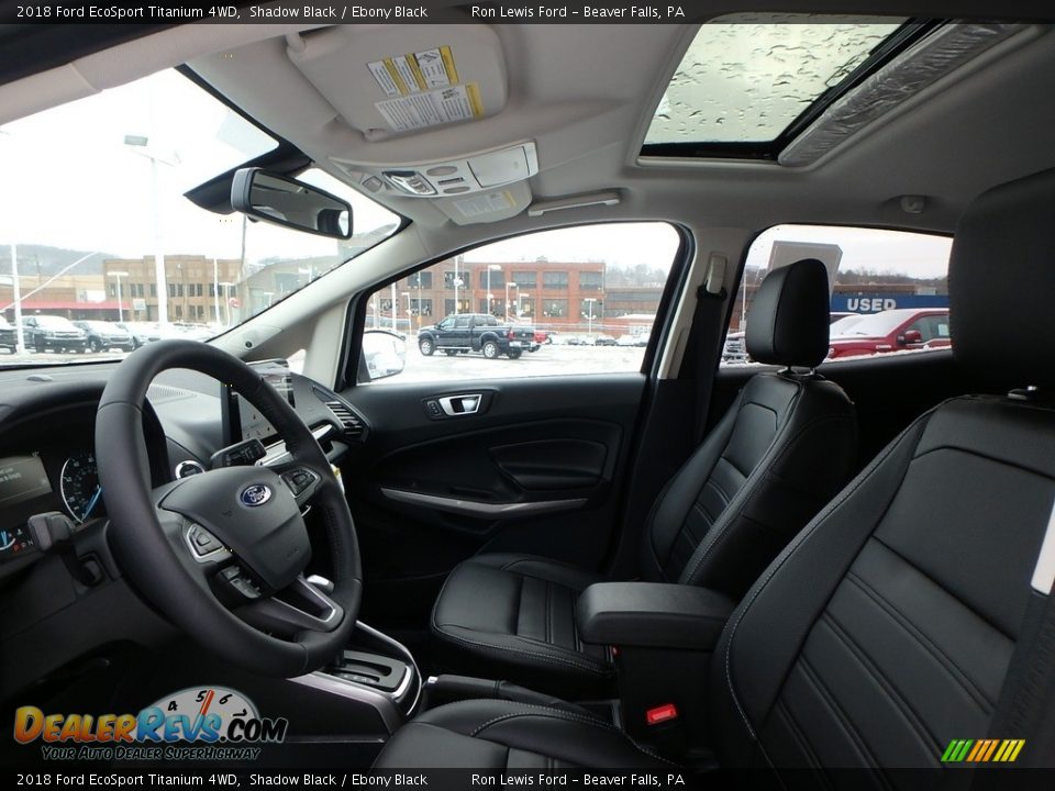 2018 Ford EcoSport Titanium 4WD Shadow Black / Ebony Black Photo #11