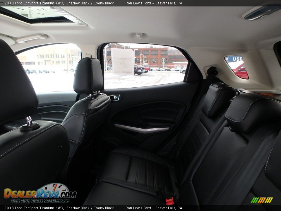 2018 Ford EcoSport Titanium 4WD Shadow Black / Ebony Black Photo #12