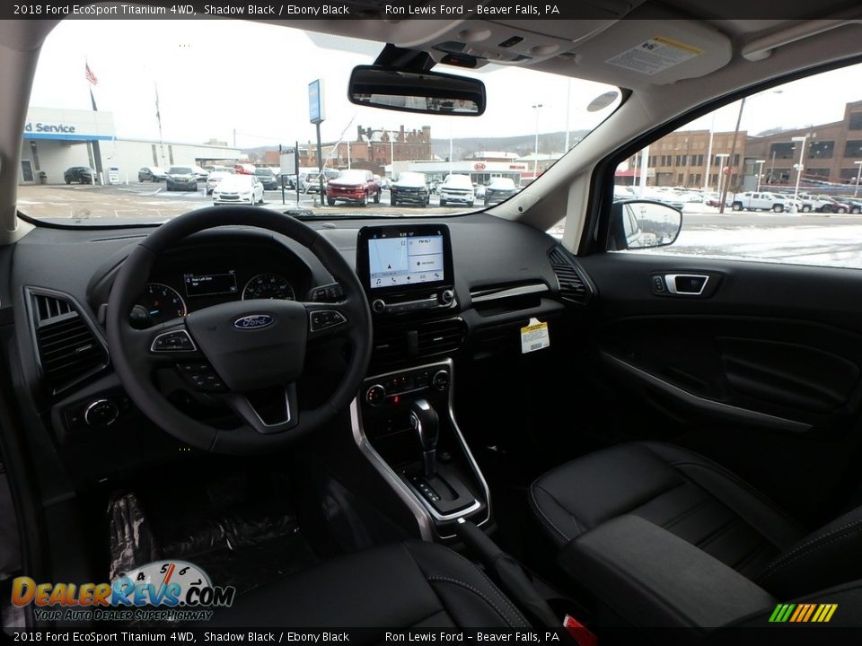 2018 Ford EcoSport Titanium 4WD Shadow Black / Ebony Black Photo #13