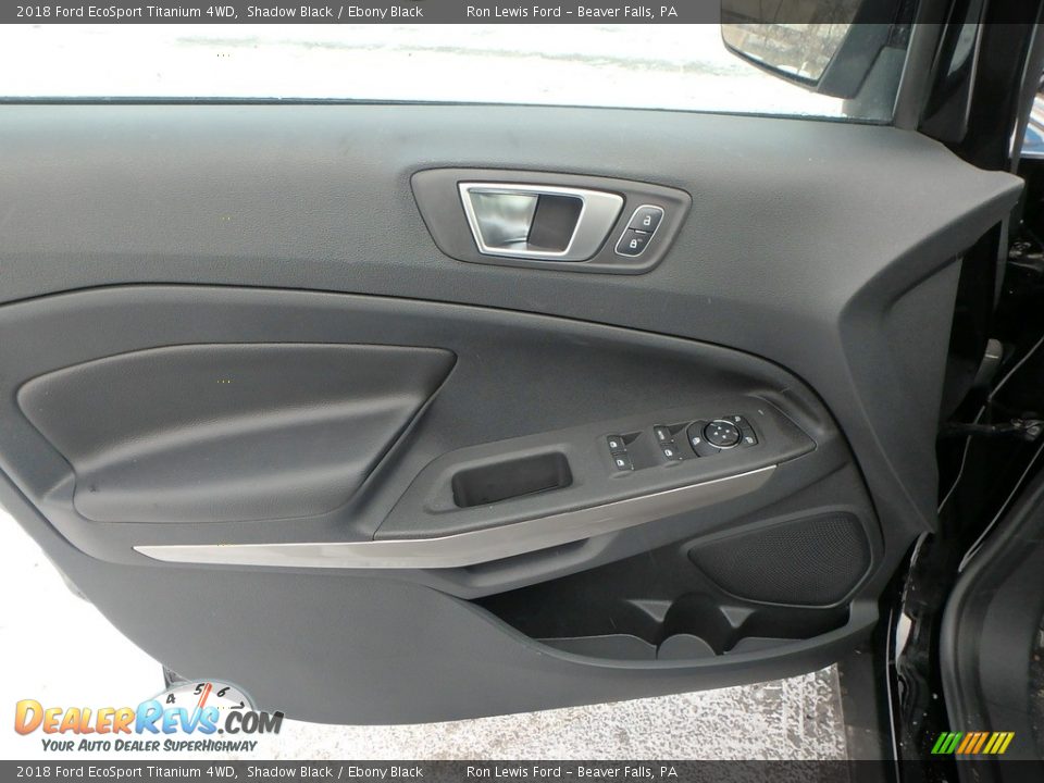 2018 Ford EcoSport Titanium 4WD Shadow Black / Ebony Black Photo #14