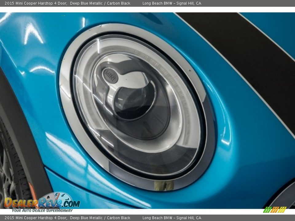 2015 Mini Cooper Hardtop 4 Door Deep Blue Metallic / Carbon Black Photo #25