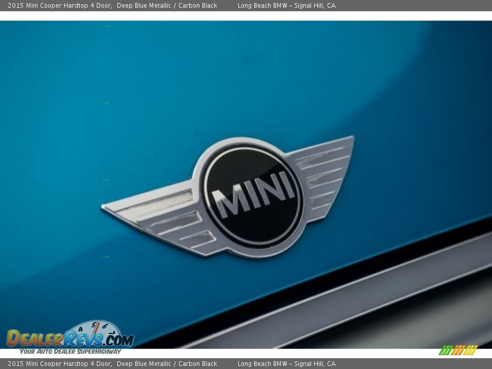 2015 Mini Cooper Hardtop 4 Door Deep Blue Metallic / Carbon Black Photo #26