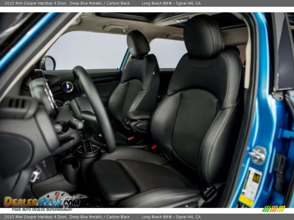 2015 Mini Cooper Hardtop 4 Door Deep Blue Metallic / Carbon Black Photo #28